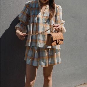 Hunter Bell Multicolor Plaid Top & Bottom Set